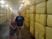 Nous chez notre producteur d'houblon alsacien
