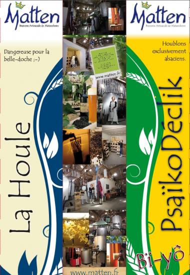 Totem pour le Mondial de la Bière 2010 à Strasbourg (sera plié en 3, deux mètres de hauteur)